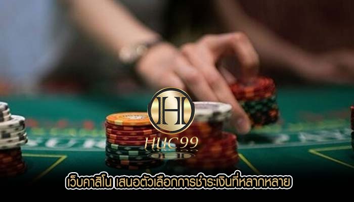 เว็บคาสิโน เสนอตัวเลือกการชำระเงินที่หลากหลาย